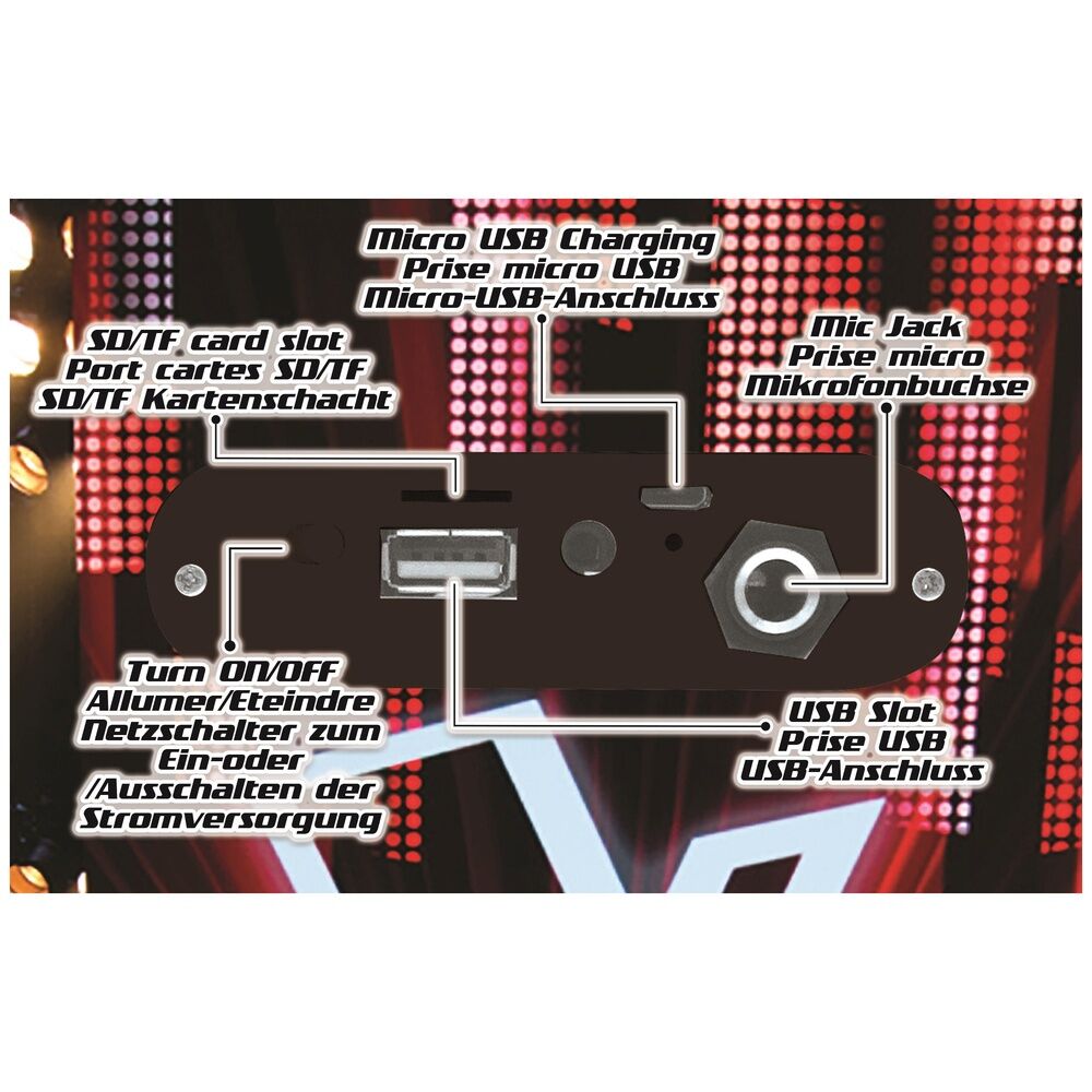 Imagen 6 - Altavoz Con Microfono Bluetooth Portatil La Voz