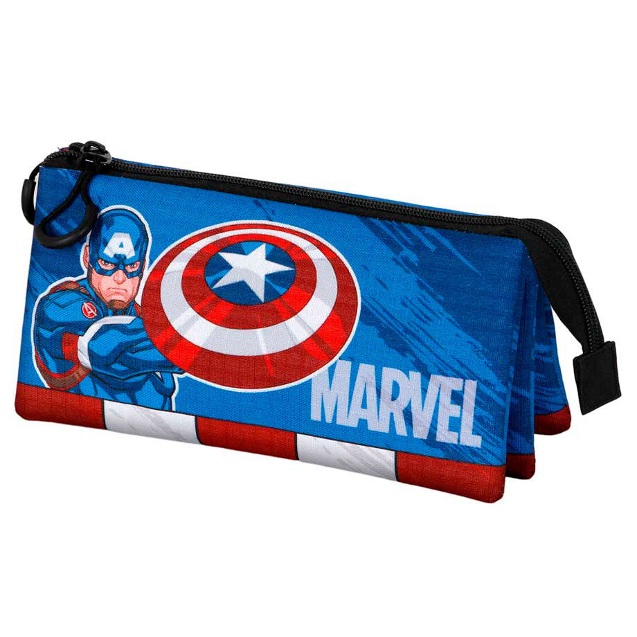 Imagen 1 de Portatodo Gears Capitan America Marvel Triple