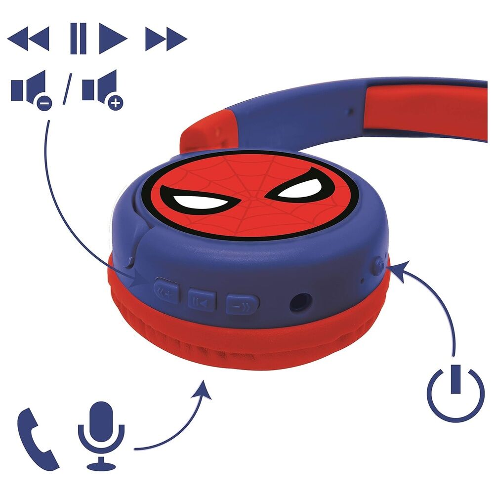 Imagen 6 de Auriculares Inalambricos Bluetooth Spiderman Marvel