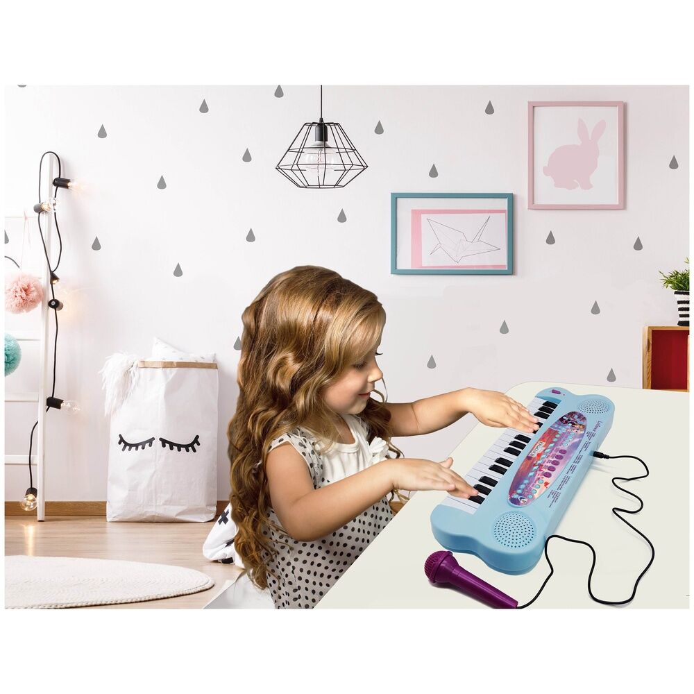 Imagen de Piano Electronico Con Microfono Frozen 2 Disney parte de nuestra colección en Espadas y más, sitio oficial.