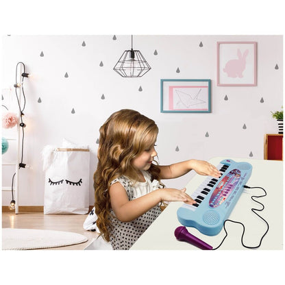 Imagen de Piano Electronico Con Microfono Frozen 2 Disney parte de nuestra colección en Espadas y más, sitio oficial.