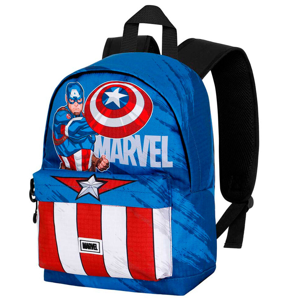 Imagen 4 de Mochila Gears Capitan America Marvel 34Cm Adaptable