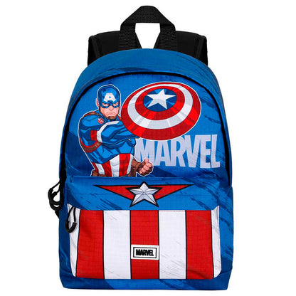 Imagen 5 de Mochila Gears Capitan America Marvel 34Cm Adaptable