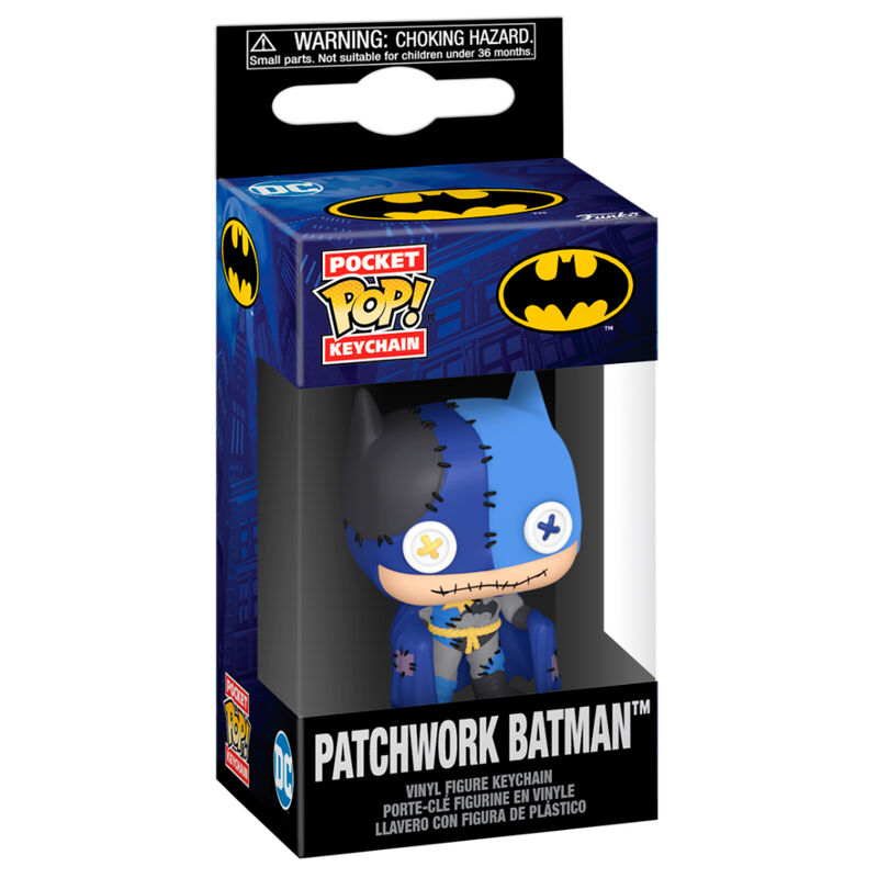 Imagen 1 de Llavero Pocket Pop Dc Comics Patchwork Batman