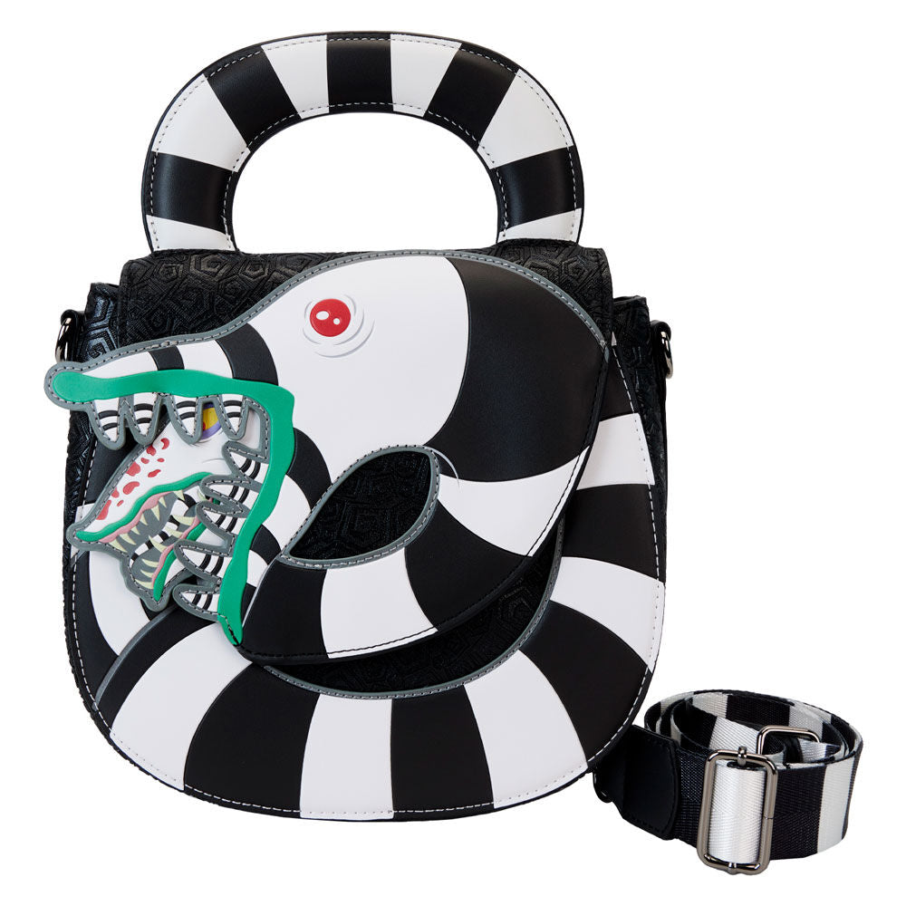 Imagen de Bolso Bandolera Sandworm Beetlejuice Loungefly parte de nuestra colección en Espadas y más, sitio oficial.