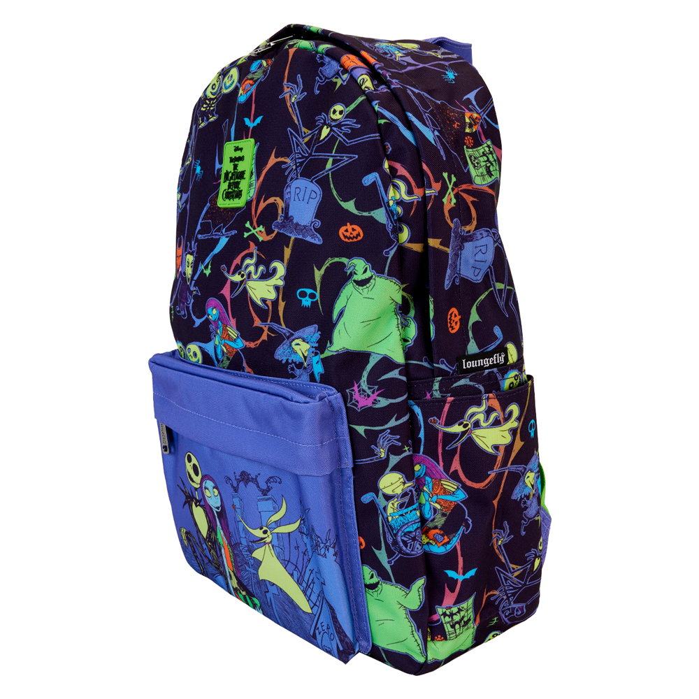 Imagen 1 de Mochila Nylon Pesadilla Antes De Navidad Disney Loungefly 43Cm