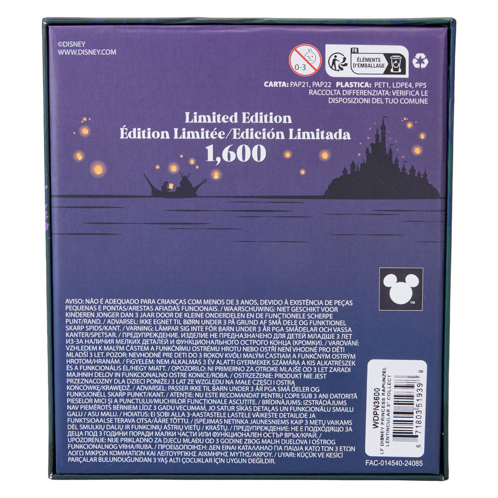 Imagen 1 - Pin Lenticular Rapunzel Disney Loungefly 7,5Cm