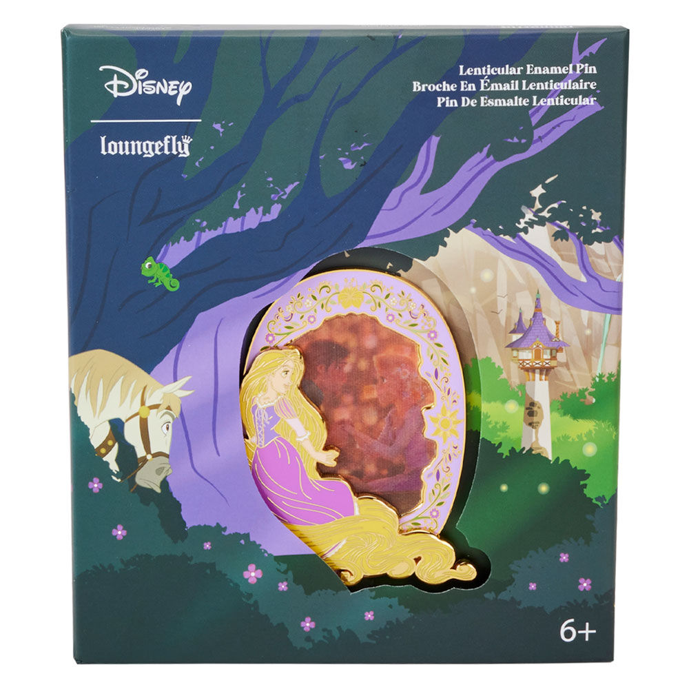 Imagen 2 - Pin Lenticular Rapunzel Disney Loungefly 7,5Cm