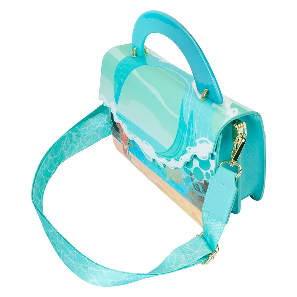 Imagen de Bolso Bandolera Ocean Waves Vaiana Moana Disney Loungefly parte de nuestra colección en Espadas y más, sitio oficial.