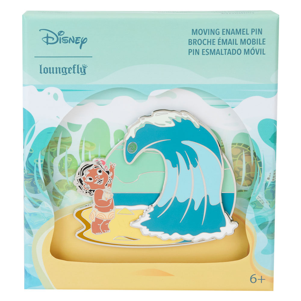Imagen 1 - Pin Ocean Waves Vaiana Moana Disney Loungefly 7,5Cm