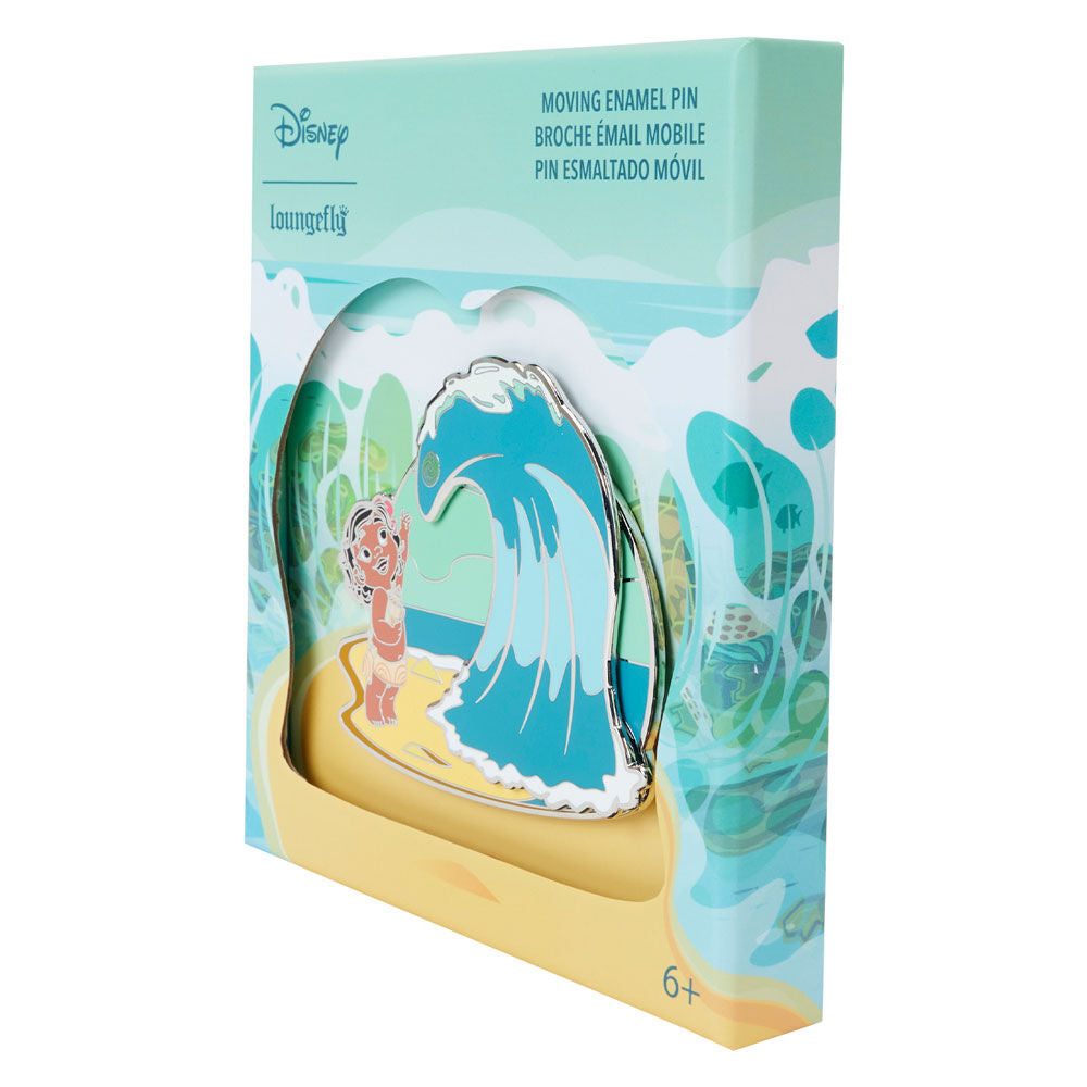 Imagen 2 - Pin Ocean Waves Vaiana Moana Disney Loungefly 7,5Cm