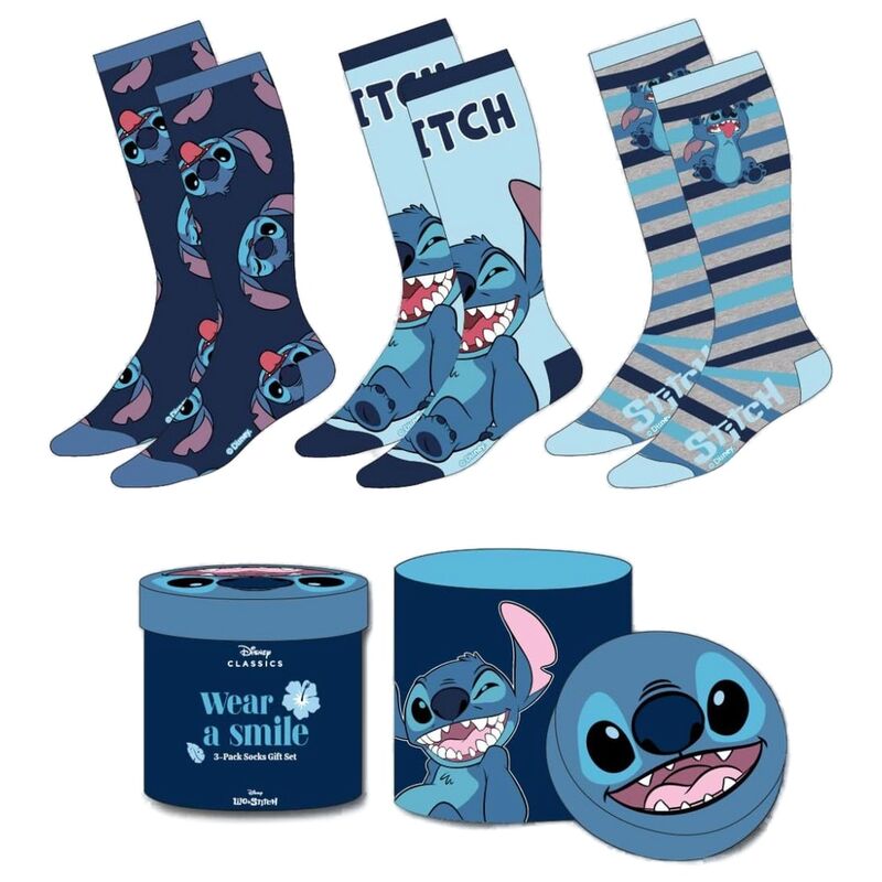 Imagen 1 de Set 3 Calcetines Stitch Disney Adulto Surtido