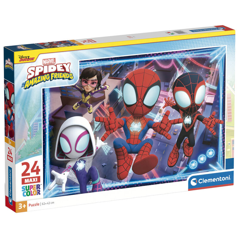 Imagen 1 - Puzzle Maxi Spidey Amazing Friends Marvel 24Pzs