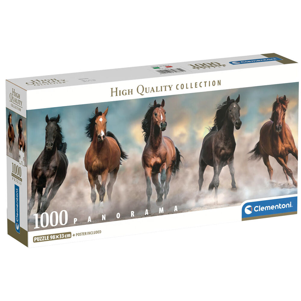 Imagen 1 de Puzzle Panorama Horses 1000Pzs