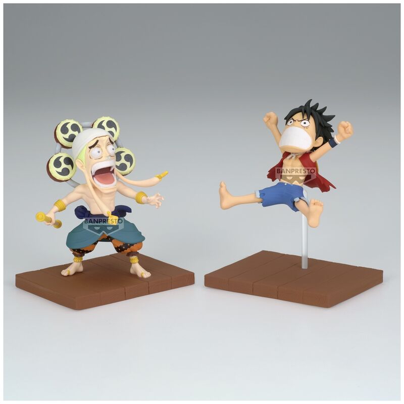 Imagen 2 de Figura Monkey D Luffy &#38; Enel World Collectable One Piece 7Cm