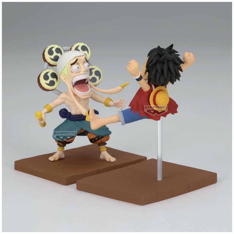 Imagen 3 de Figura Monkey D Luffy &#38; Enel World Collectable One Piece 7Cm