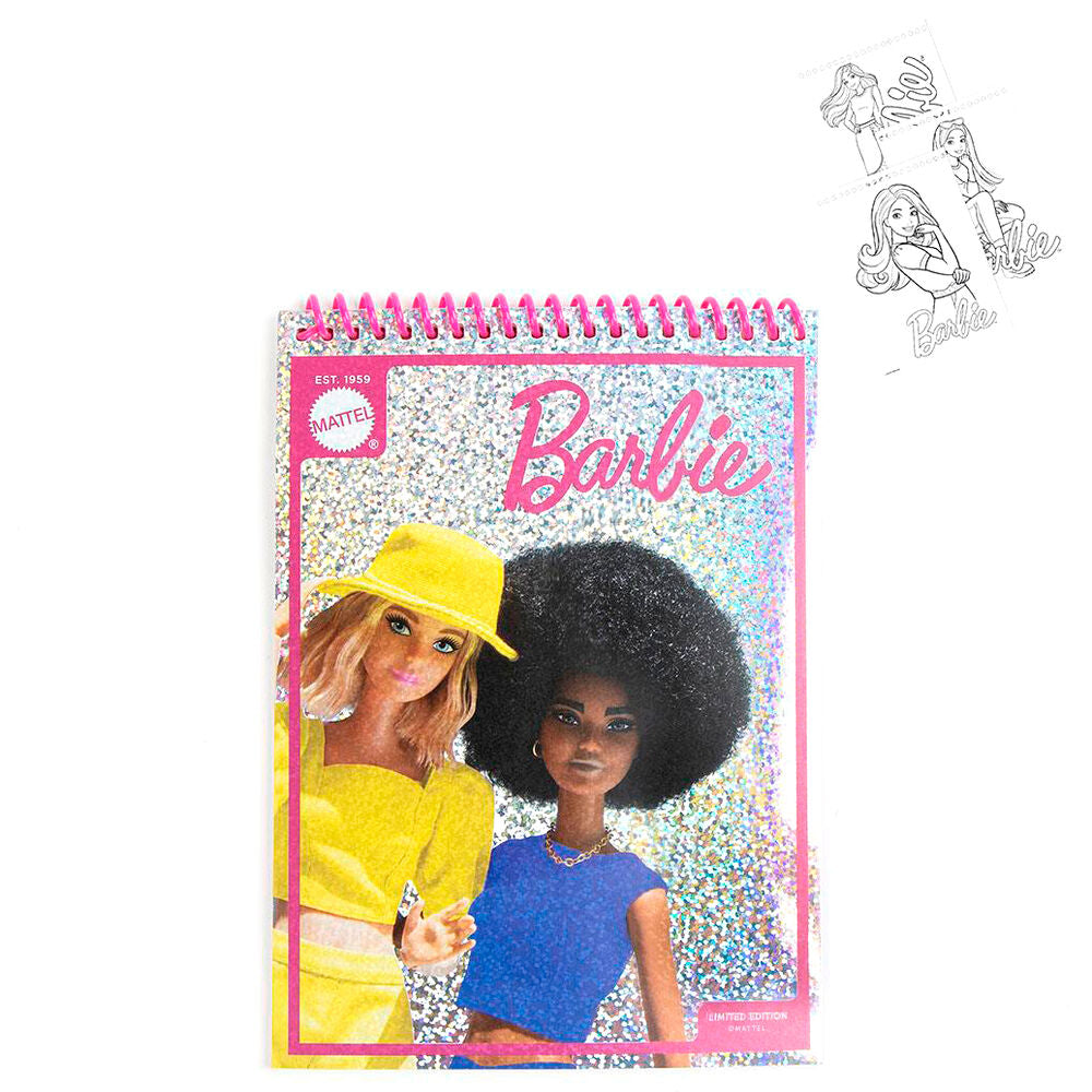 Imagen 2 de Set Papeleria Coloreable Barbie