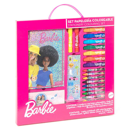 Imagen 1 de Set Papeleria Coloreable Barbie