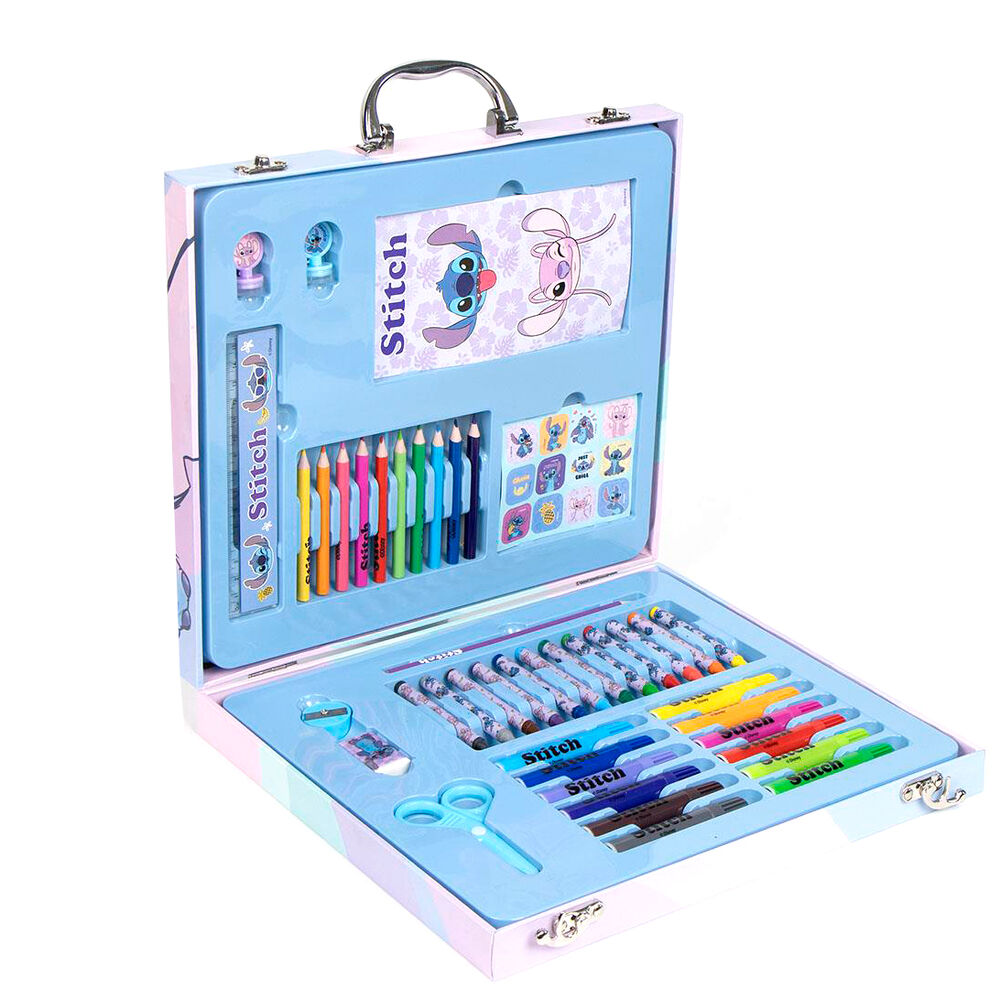 Imagen 2 de Maletin Papeleria Coloreable Stitch Disney