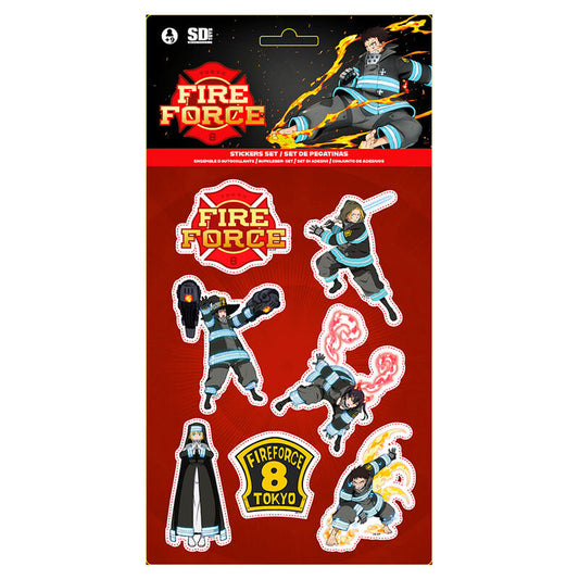 Imagen 1 de Set Pegatinas Fire Force