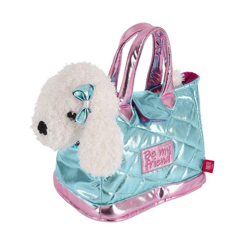 Imagen 1 de Bolso Mano + Peluche Azul Perro Didi 28Cm