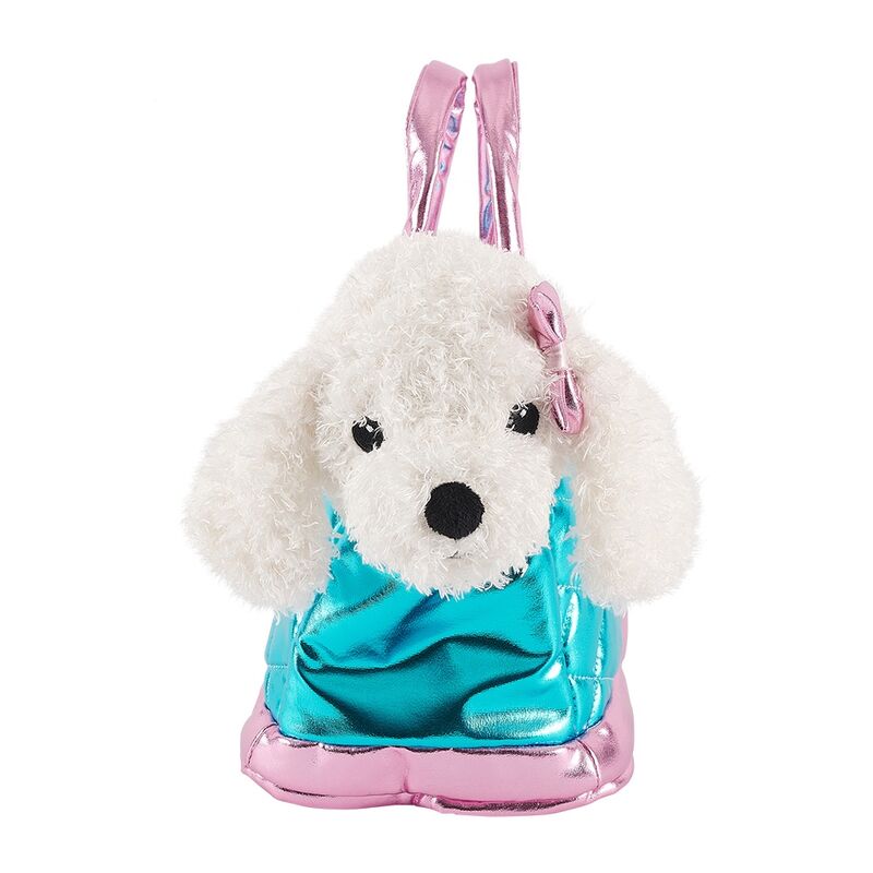 Imagen 2 de Bolso Mano + Peluche Azul Perro Didi 28Cm