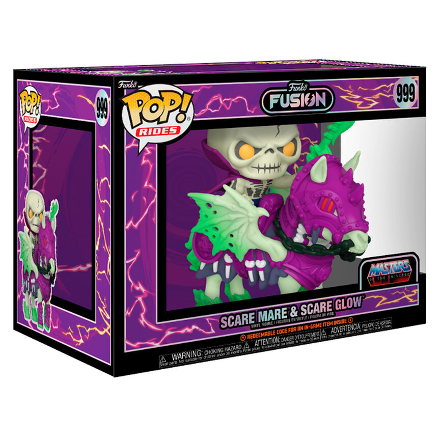 Imagen 2 de Figura Pop Funko Fusion Rides Masters Of The Universe Scare Mare &#38; Scare Glow