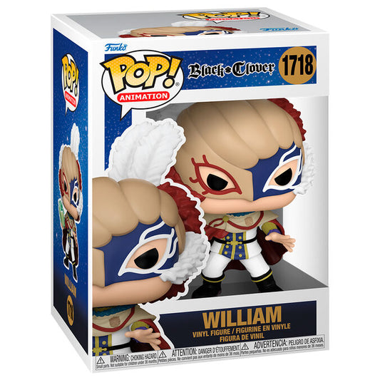 Imagen de Figura Pop Black Clover Wlliam parte de nuestra colección en Espadas y más, sitio oficial.