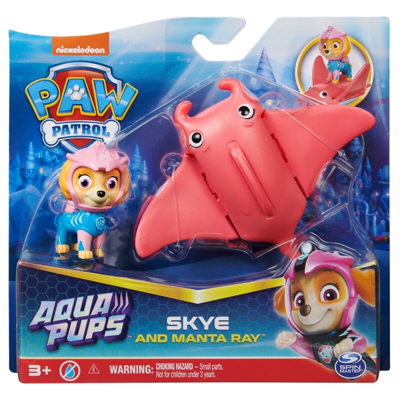 Imagen 1 de Blister 2 Figuras Skye Aqua Pups Patrulla Canina Paw Patrol