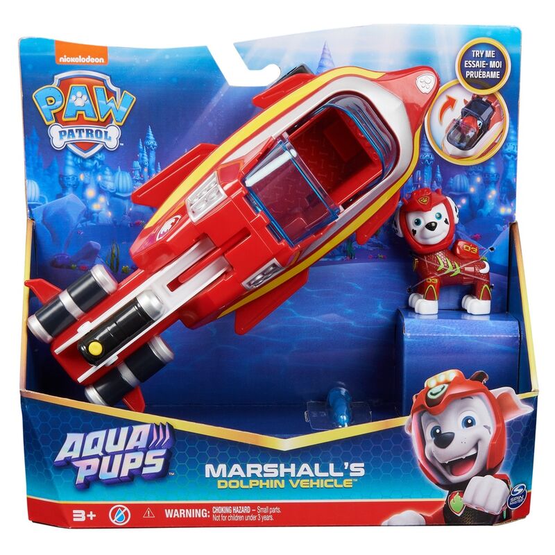 Imagen de Blister 2 Figuras Marshall Vehiculos Aqua Pups Patrulla Canina Paw Patrol parte de nuestra colección en Espadas y más, sitio oficial.