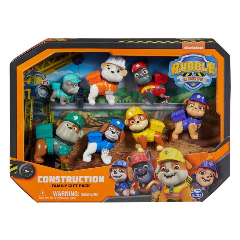 Imagen 1 de Blister 7 Figuras Equipo Rubble Patrulla Canina Paw Patrol