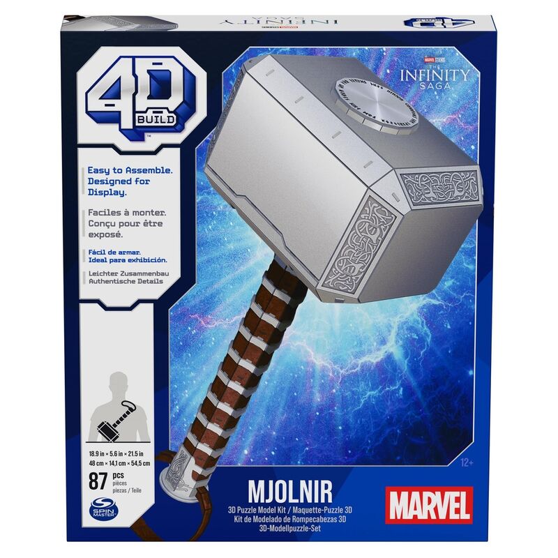 Imagen 1 de Puzzle 3D Martillo De Thor Marvel