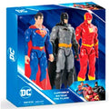 Imagen 1 - Blister 3 Figuras Superman Batman Flash Dc Comics 30Cm