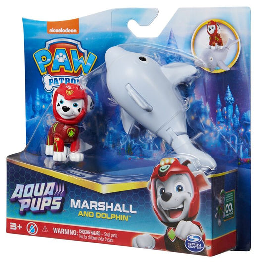 Imagen 2 - Blister 2 Figuras Marshall Aqua Pups Patrulla Canina Paw Patrol