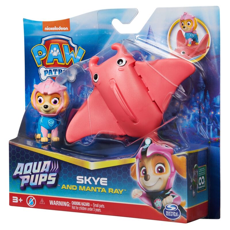 Imagen 2 de Blister 2 Figuras Skye Aqua Pups Patrulla Canina Paw Patrol