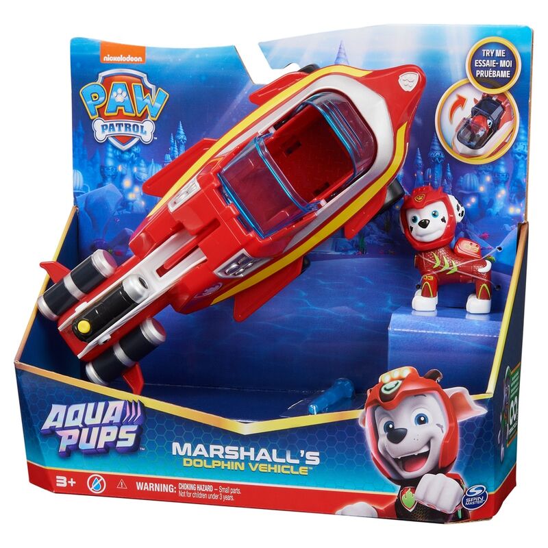 Imagen de Blister 2 Figuras Marshall Vehiculos Aqua Pups Patrulla Canina Paw Patrol parte de nuestra colección en Espadas y más, sitio oficial.