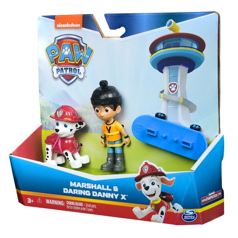 Imagen 2 de Blister 2 Figuras Marshall Hero Pup Patrulla Canina Paw Patrol