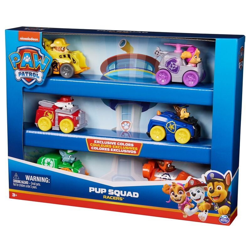 Imagen 2 de Set 6 Vehiculos Pup Squad Racer Patrulla Canina Paw Patrol