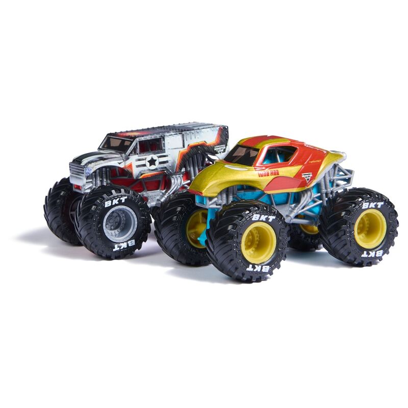 Imagen 2 de Blister 2 Coches Iron Man Vs War Machine Marvel Monster Jam