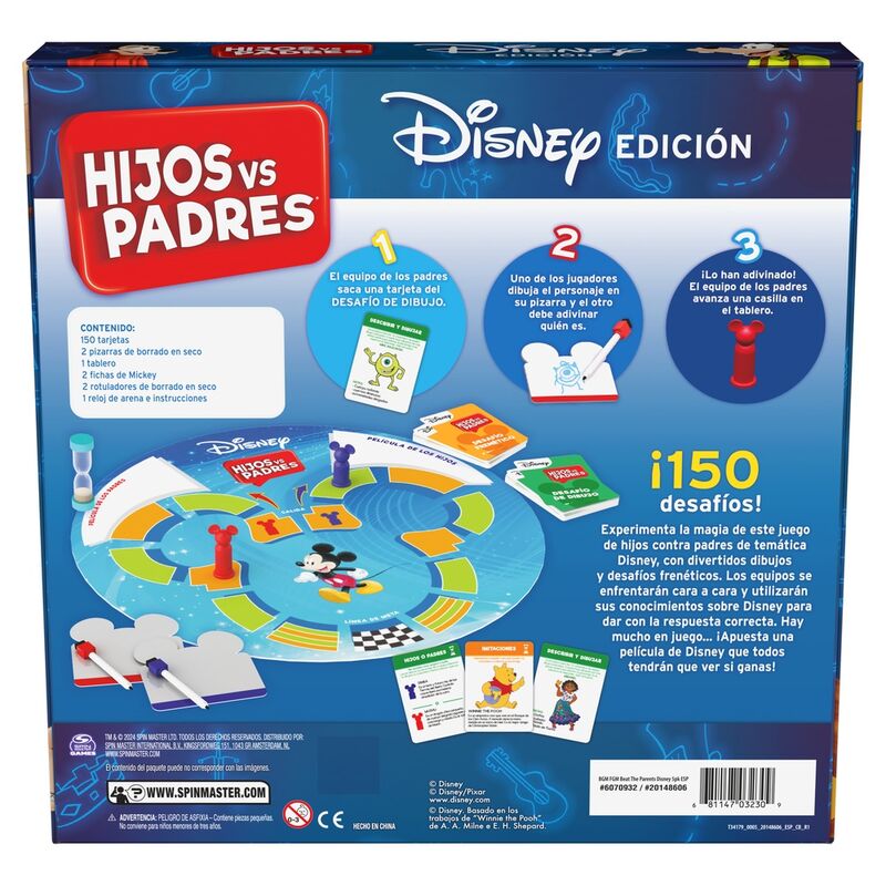 Imagen 2 - Juego De Mesa Hijos Contra Padres Edicion Disney Español