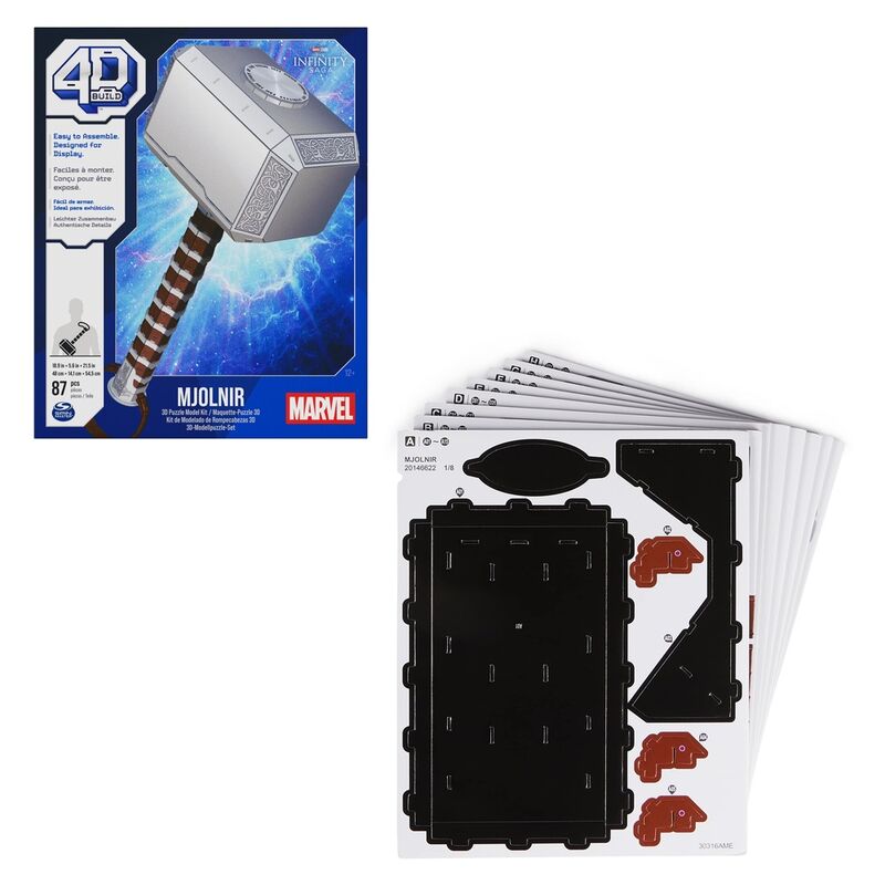 Imagen de Puzzle 3D Martillo De Thor Marvel parte de nuestra colección en Espadas y más, sitio oficial.
