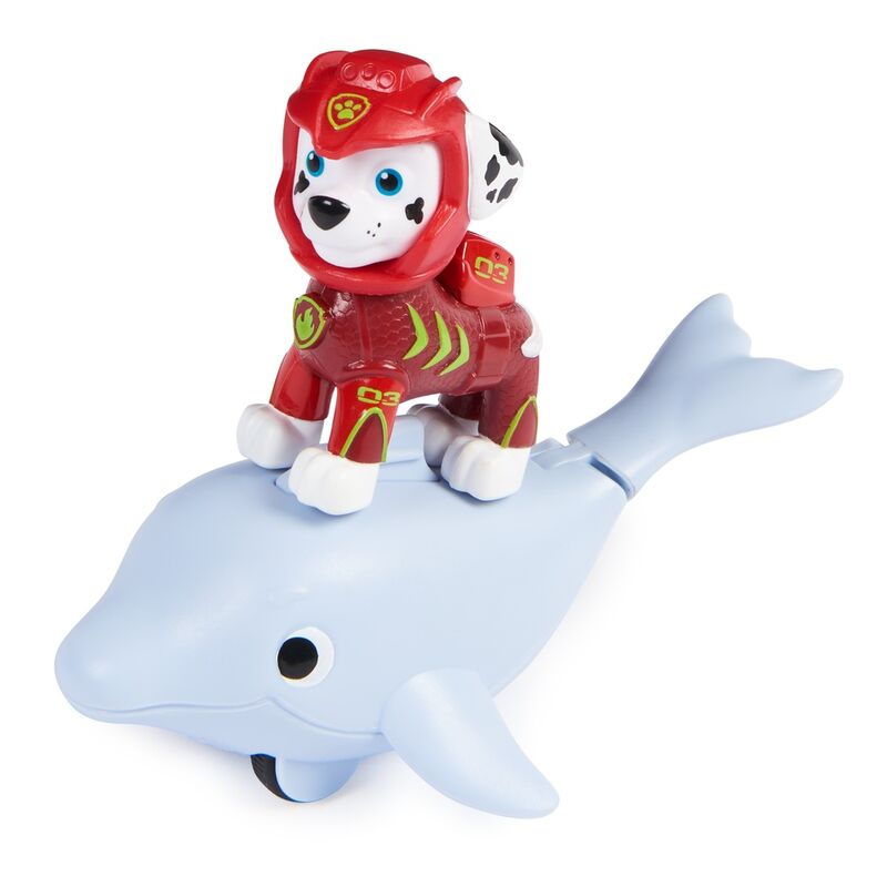 Imagen 3 - Blister 2 Figuras Marshall Aqua Pups Patrulla Canina Paw Patrol