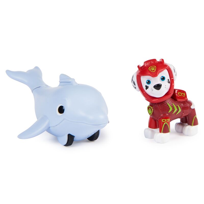 Imagen 4 - Blister 2 Figuras Marshall Aqua Pups Patrulla Canina Paw Patrol