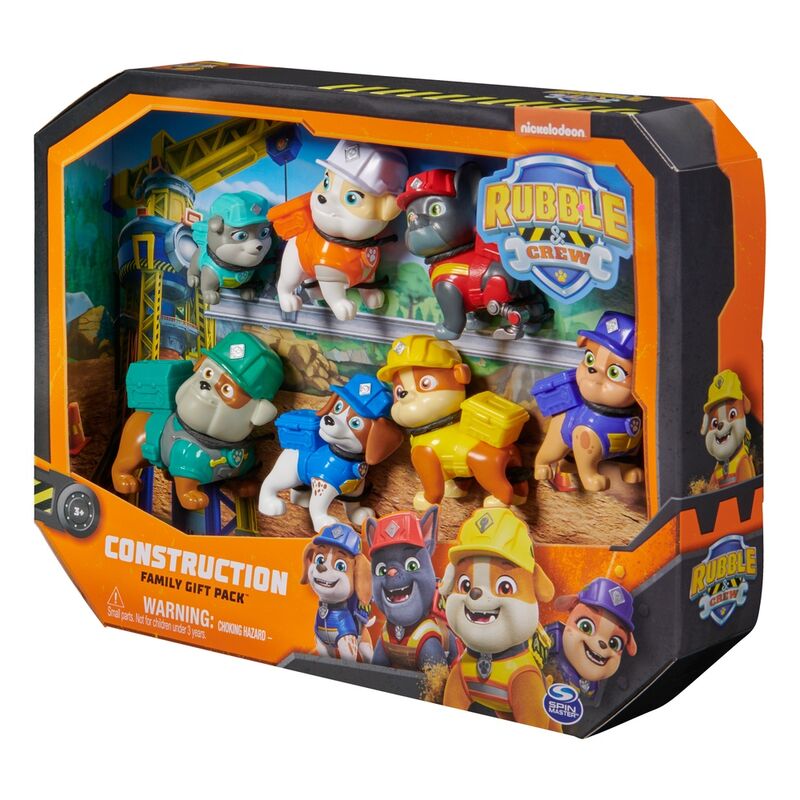 Imagen 4 de Blister 7 Figuras Equipo Rubble Patrulla Canina Paw Patrol