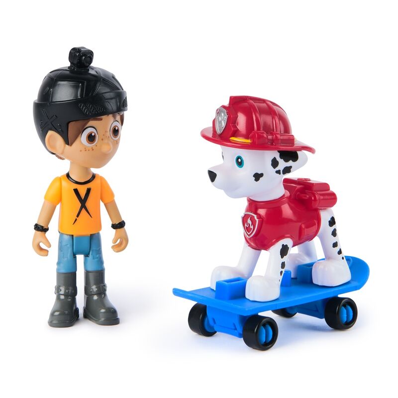 Imagen 4 de Blister 2 Figuras Marshall Hero Pup Patrulla Canina Paw Patrol