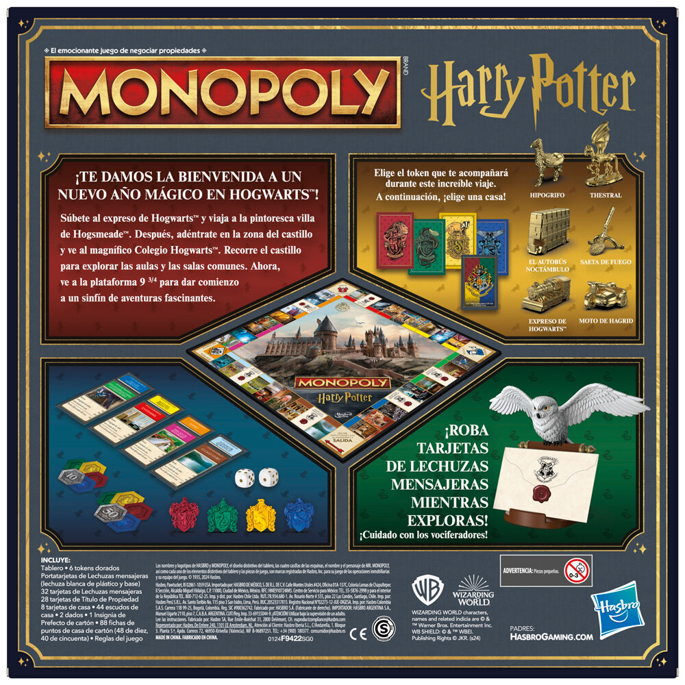 Imagen de Monopoly Harry Potter Español parte de nuestra colección en Espadas y más, sitio oficial.