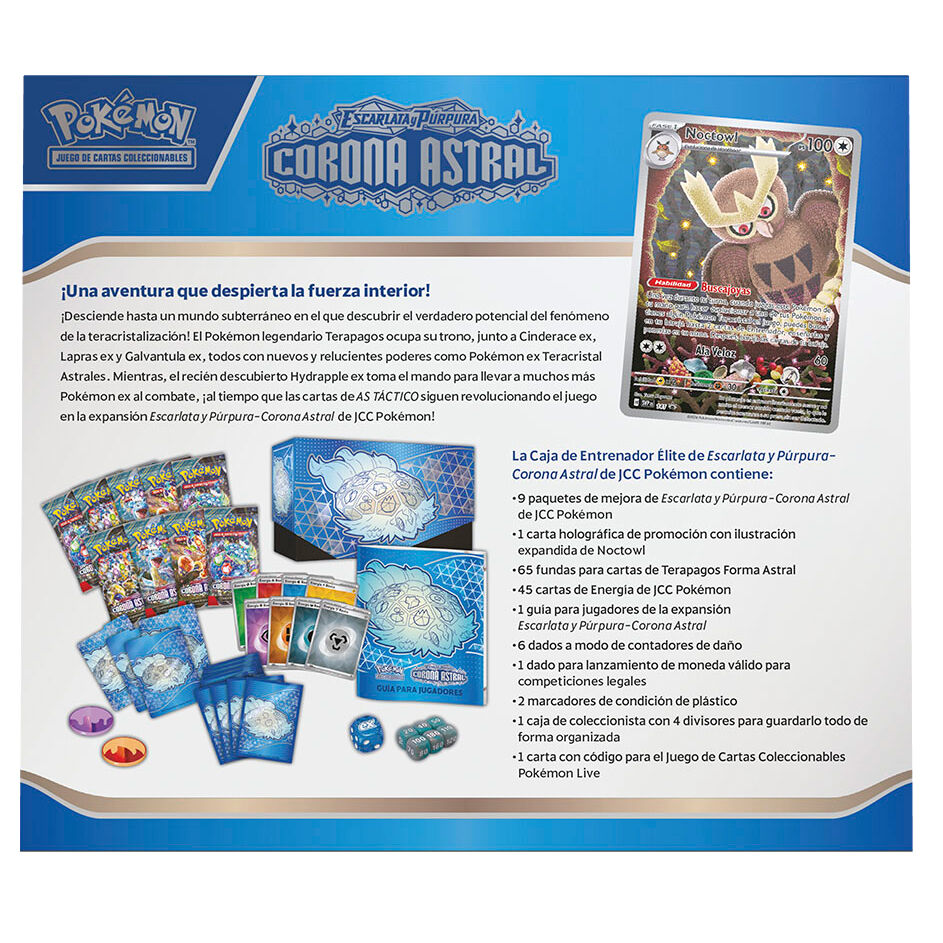 Imagen 3 de Estuche Entrenador Elite Corona Astral Escarlata & Purpura Pokemon Español