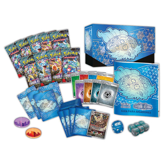 Imagen 2 de Estuche Entrenador Elite Corona Astral Escarlata & Purpura Pokemon Español