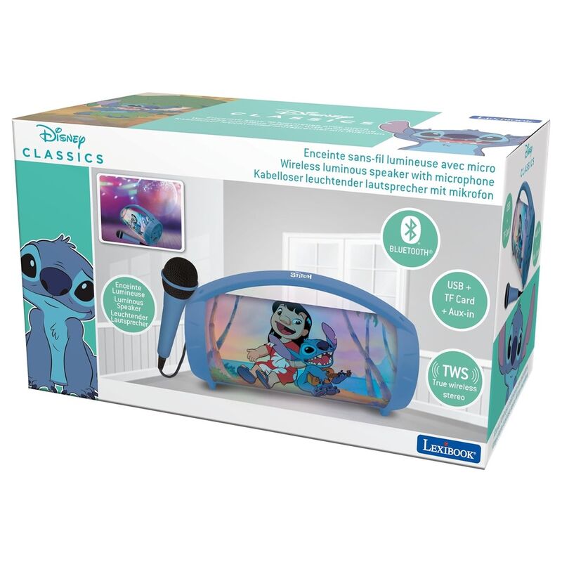 Imagen de Altavoz Con Microfono Bluetooth Stitch Disney parte de nuestra colección en Espadas y más, sitio oficial.