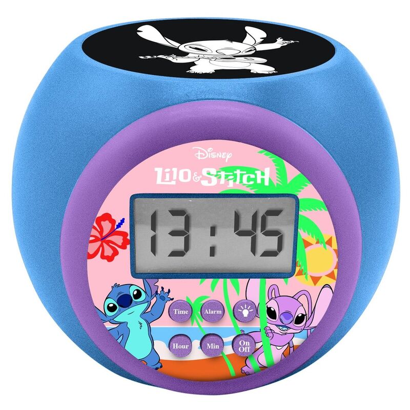 Imagen 1 de Reloj Alarma Proyector Stitch Disney